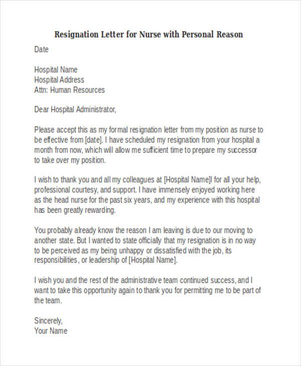 39 Resignation Letter Examples