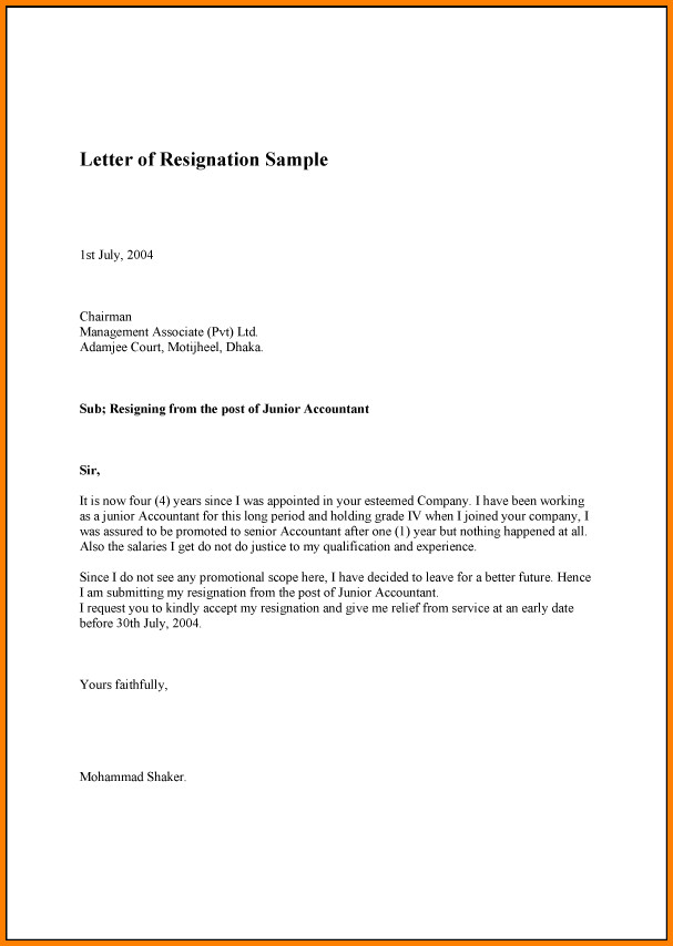 8 resignation letters for personal reasons