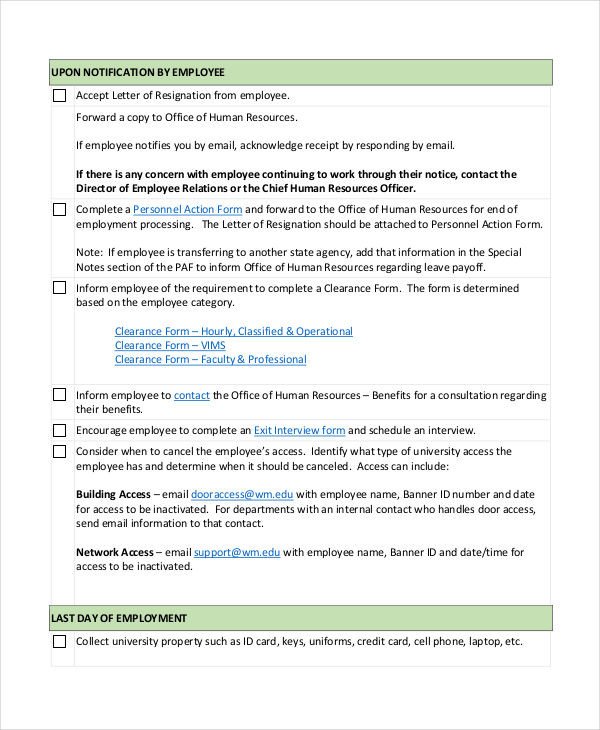Volunteer Resignation Letter Template 6 Free Word PDF