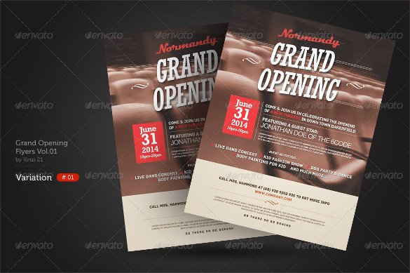 28 Grand Opening Flyer Templates PSD Docs Pages Ai