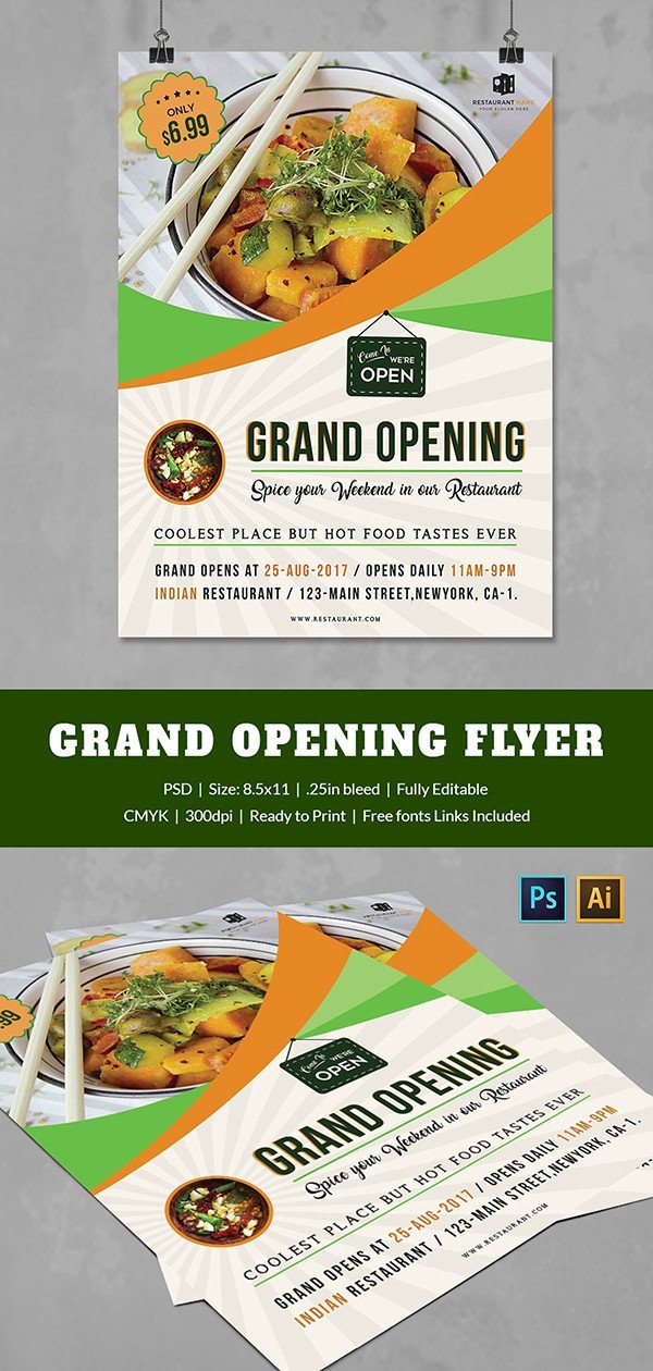 Grand Opening Flyer Template 34 Free PSD AI Vector