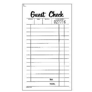 printable restaurant guest check on PopScreen