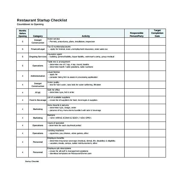 server checklist template – panydata