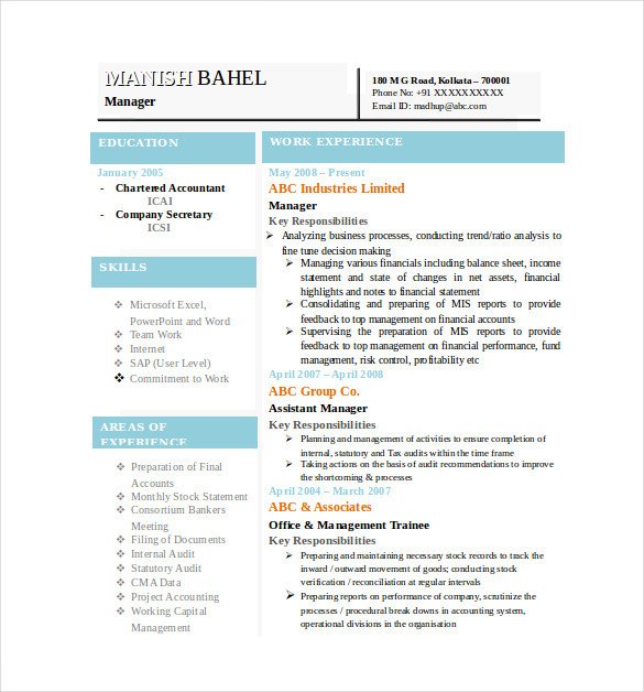 Best Resume Formats – 40 Free Samples Examples Format