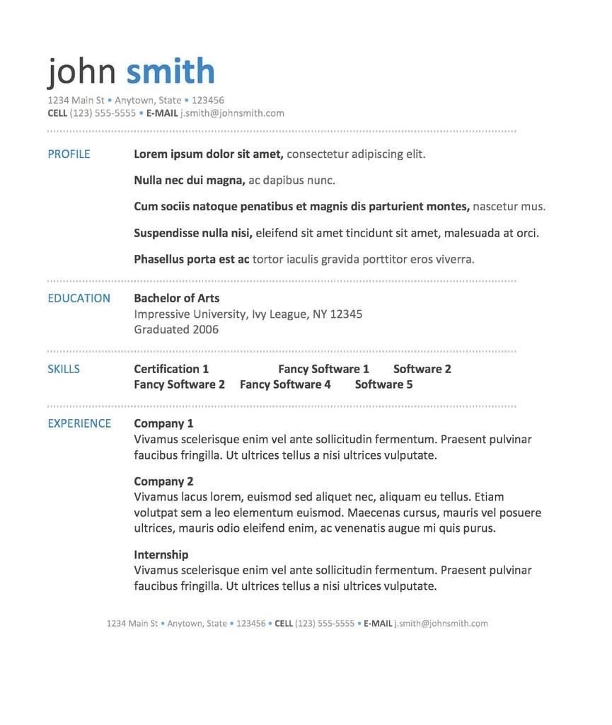 Resume Template Word Fotolip Rich image and wallpaper