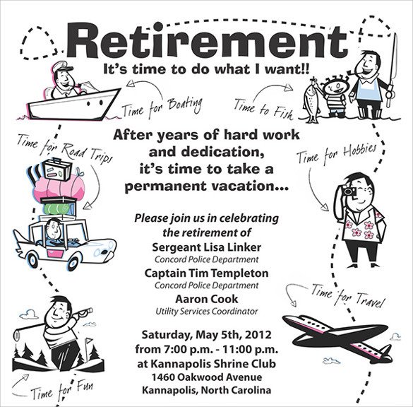 12 Retirement Party Flyer Templates to Download AI PSD DOCS