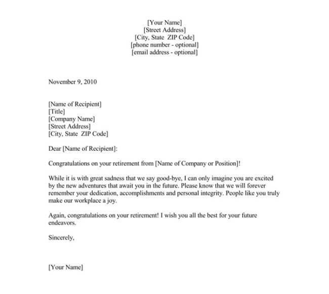 Sample Farewell Letter 9 Docs for Word and PDF