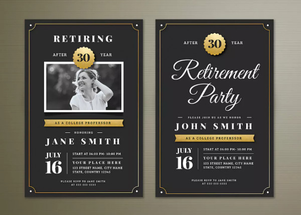 15 Retirement Party Invitation & Flyer Templates XDesigns