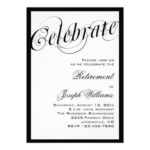 15 best Retirement Party Invitation Templates images on