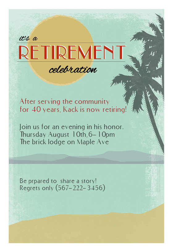 Its a Retirement Celebration Retirement & Farewell Party
