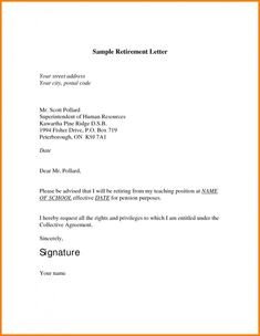 Retirement Letter Template – 10 Free Word PDF Documents