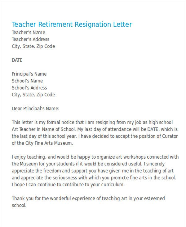 30 Resignation Letter Examples