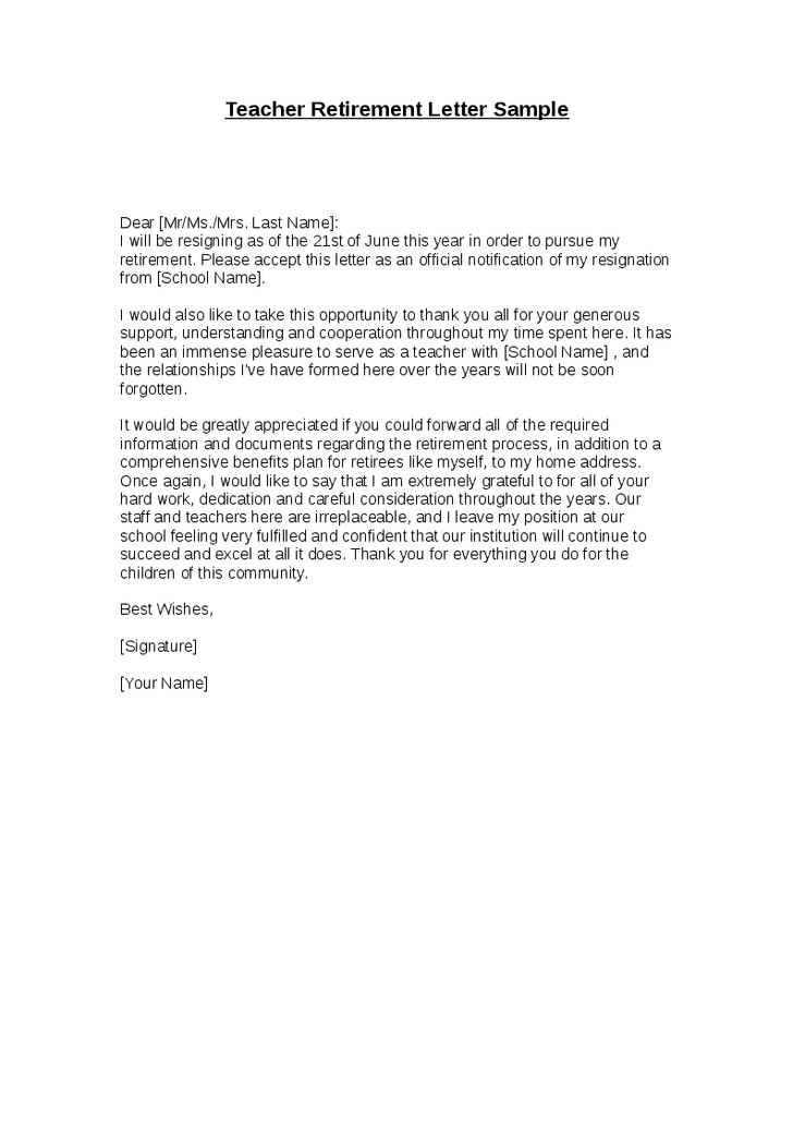 resignation from teaching position sample letter Google