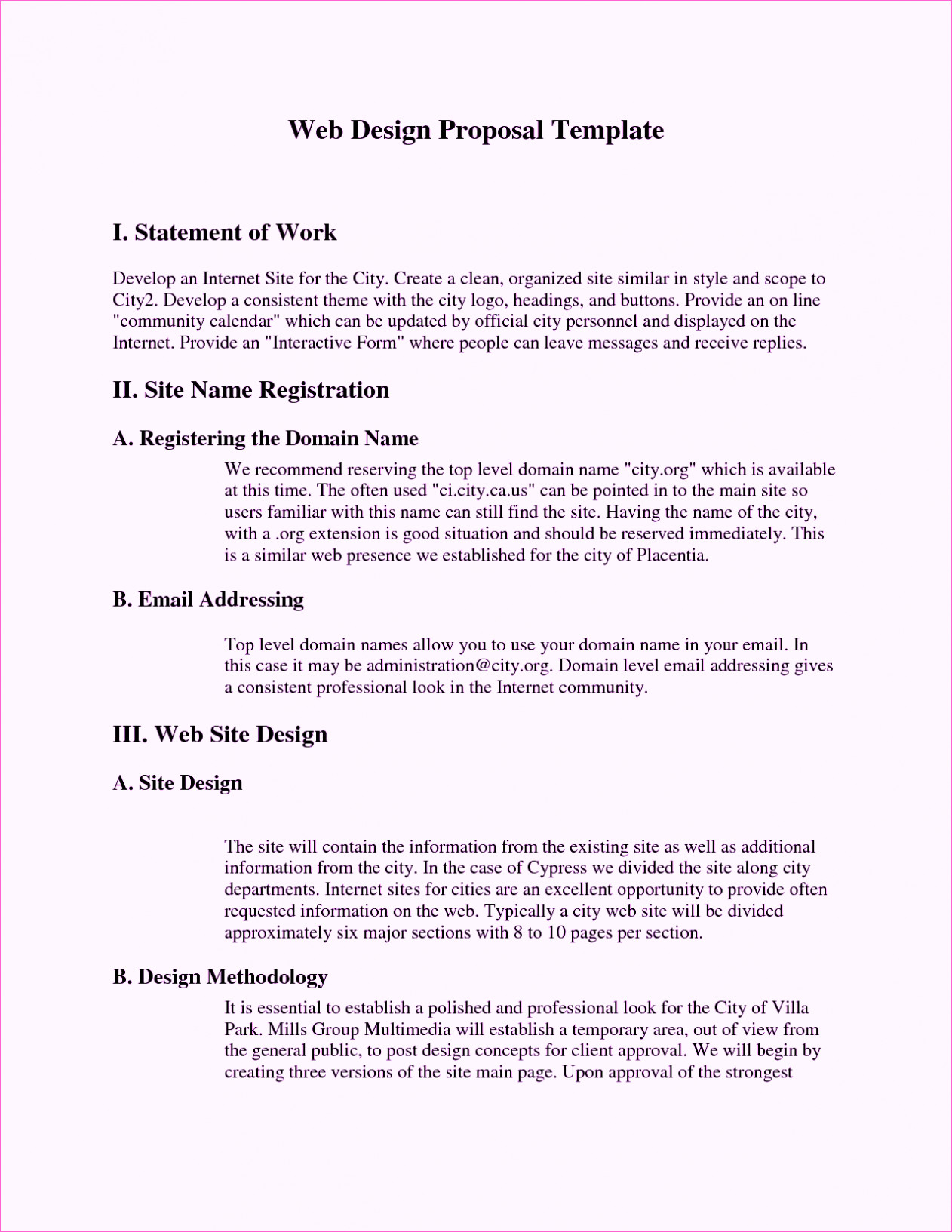 Sample Rfp Response Template Information Technology Example