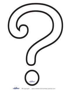 Question mark pattern Use the printable outline for