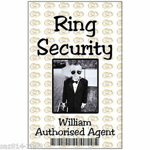 ID Card for Wedding Ring Security Childs ID Badge
