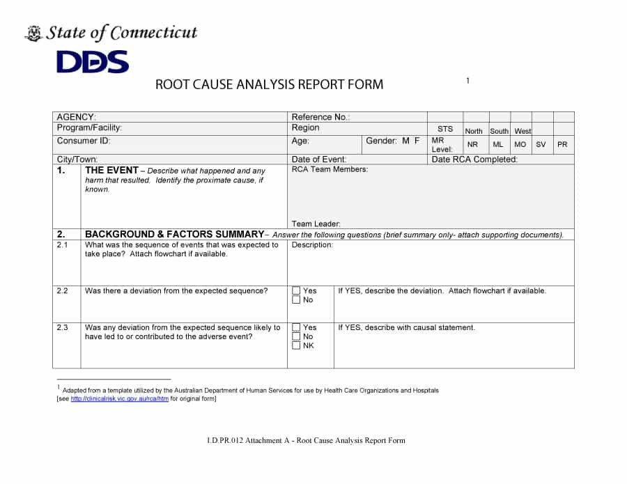 40 Effective Root Cause Analysis Templates Forms & Examples