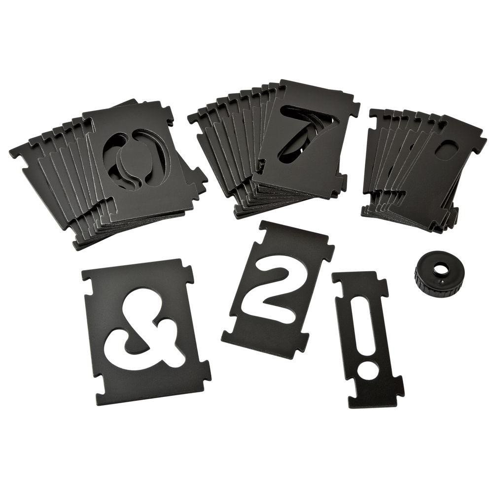 Bench Dog Numbering Sign Making Kit Router Template Plates
