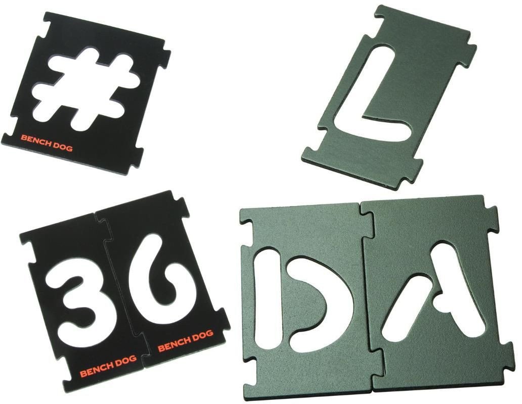 BenchDog Interlocking Signmaking Templates Letters