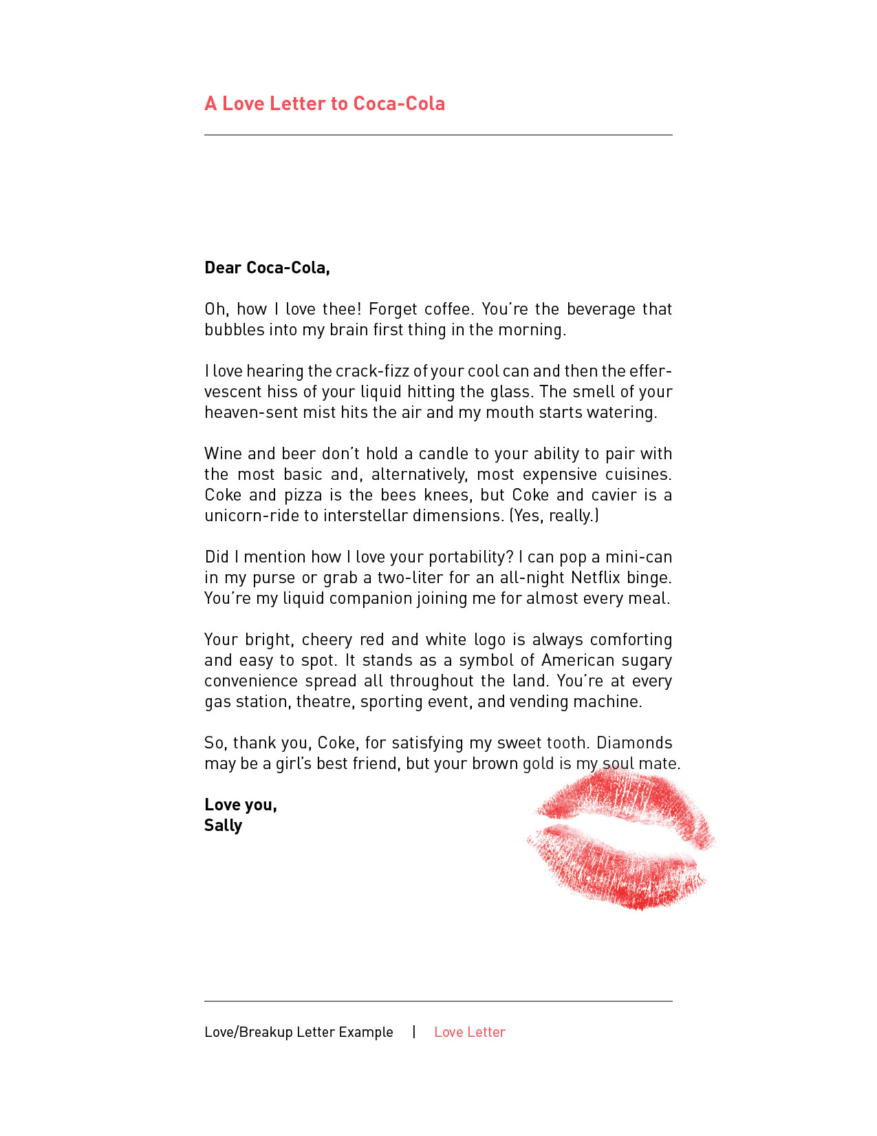 Design Thinking Activity 1 – The Love Breakup Letter