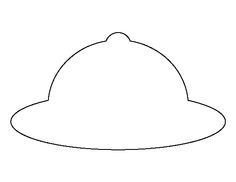 Fireman hat pattern Use the printable outline for crafts
