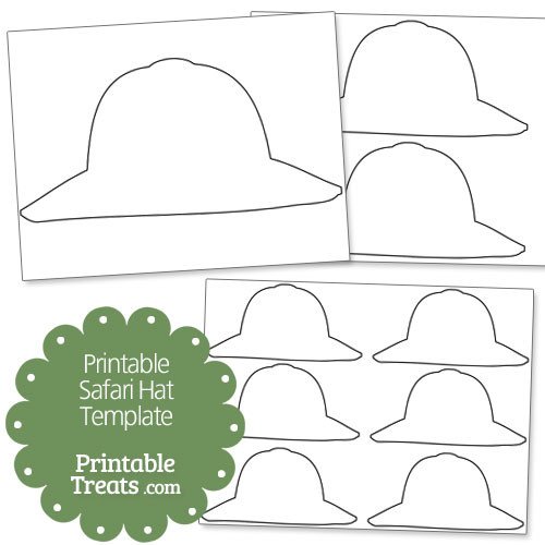 Printable Safari Hat Template — Printable Treats