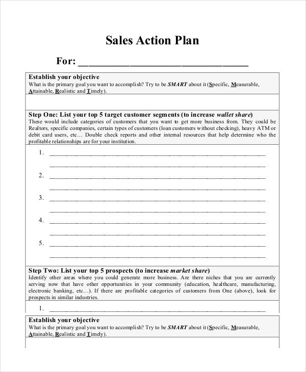 Action Plan Template 15 Free Word PDF Documents