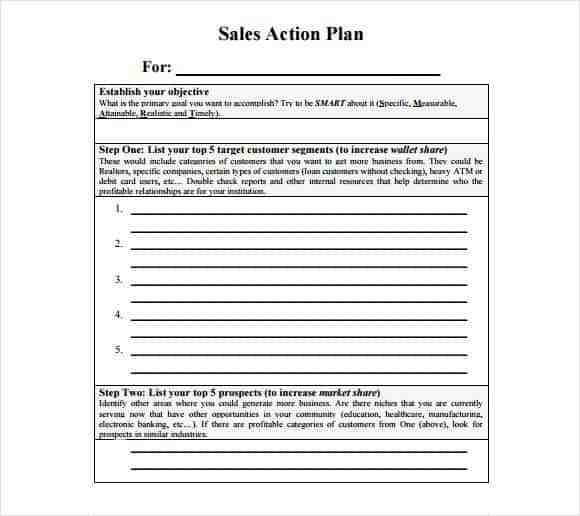 Free Sales Plan Templates Free Printables Word Excel