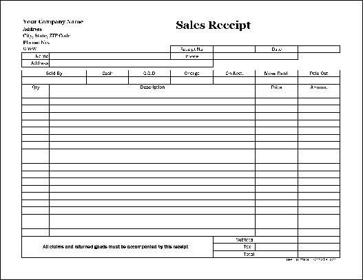 17 Sales Receipt Templates Excel PDF Formats