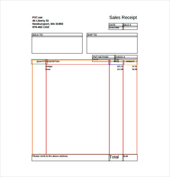 Sample Sales Receipt Template 10 Free Documents in Word