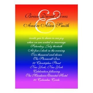 Gay Wedding Invitations Lesbian