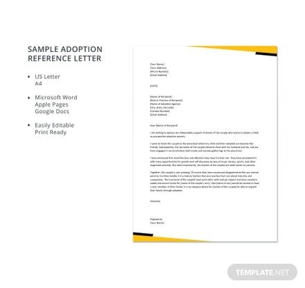 Free Letter Reference Templates