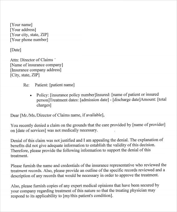 Sample Example of Appeal Letter 12 Download Documents