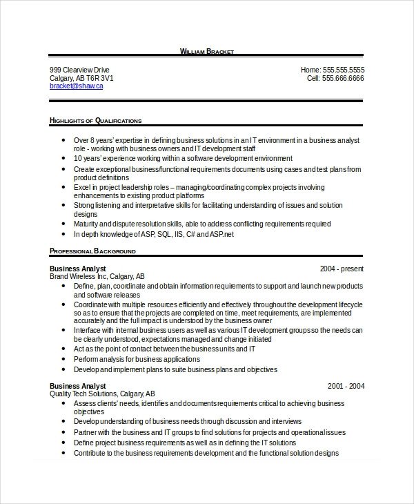 28 Free Resume Templates PDF DOC