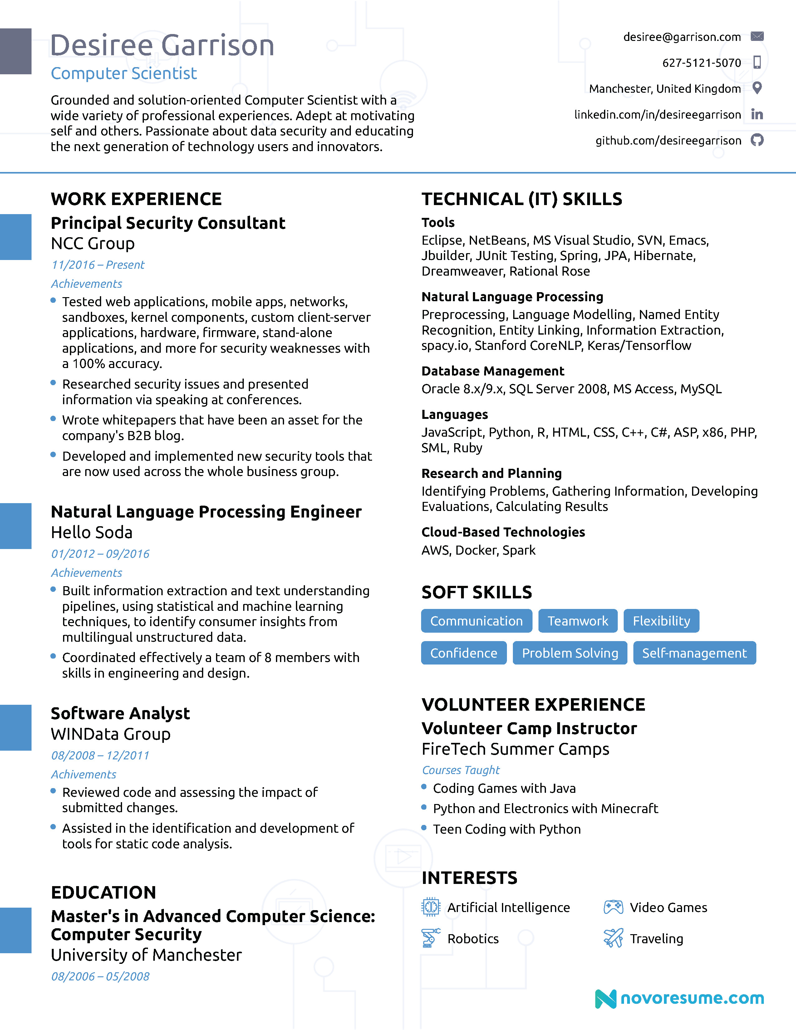 puter Science Resume [2019] Guide & Examples