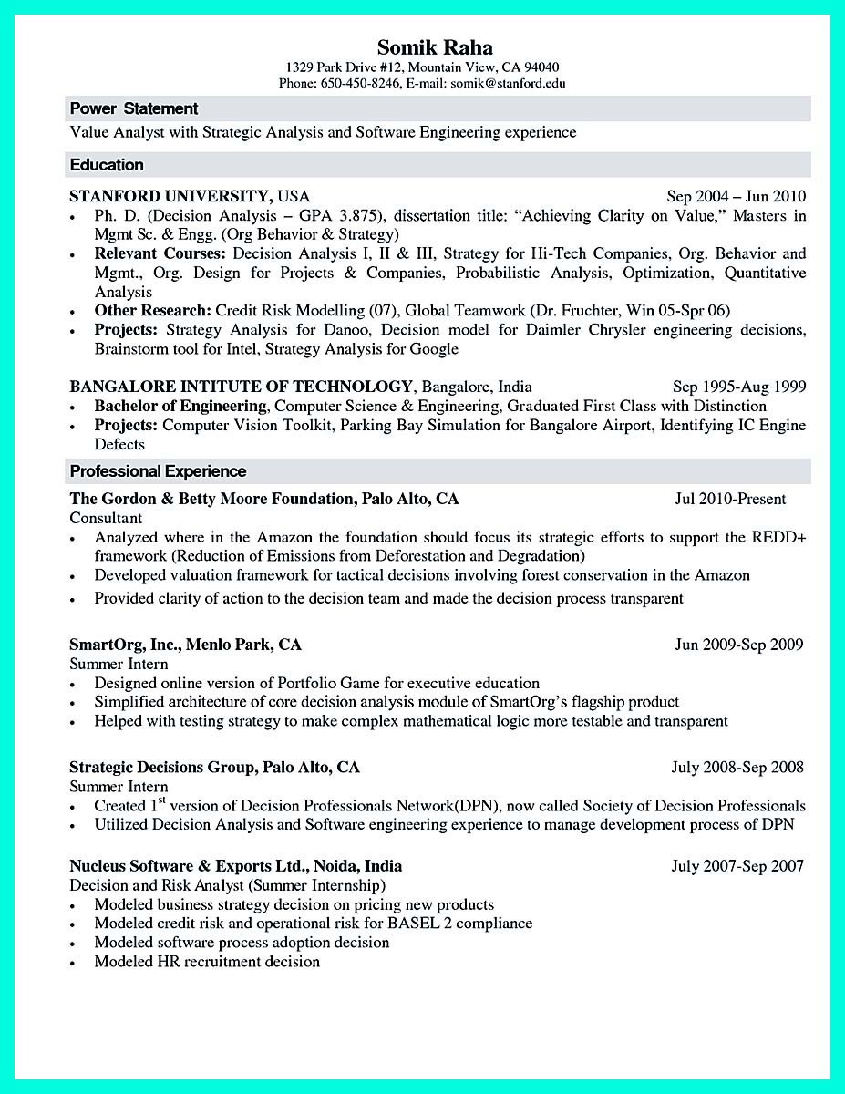 The Best puter Science Resume Sample Collection
