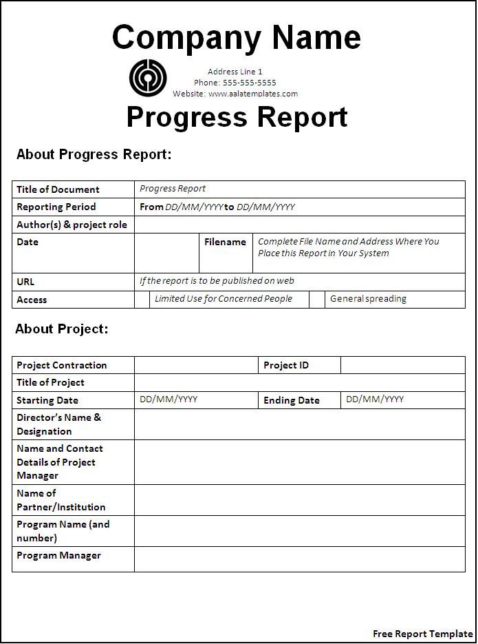 Free Printable Police Report Template Form GENERIC