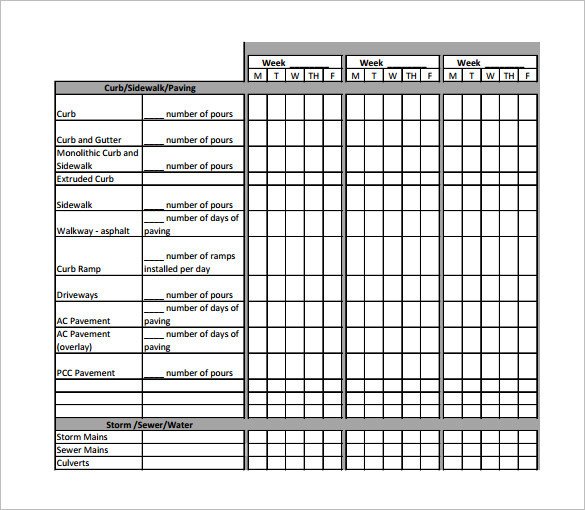 11 Construction Schedule Templates PDF DOC