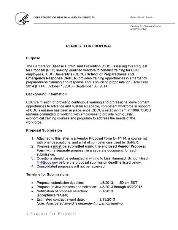 28 of RFP Proposal Letter Template