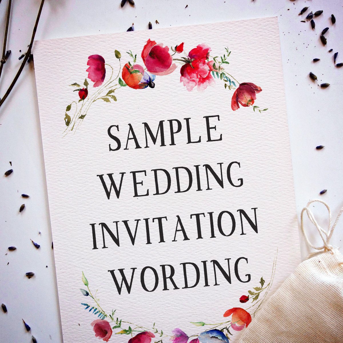 Wedding Invitation Wording Samples from Traditional to