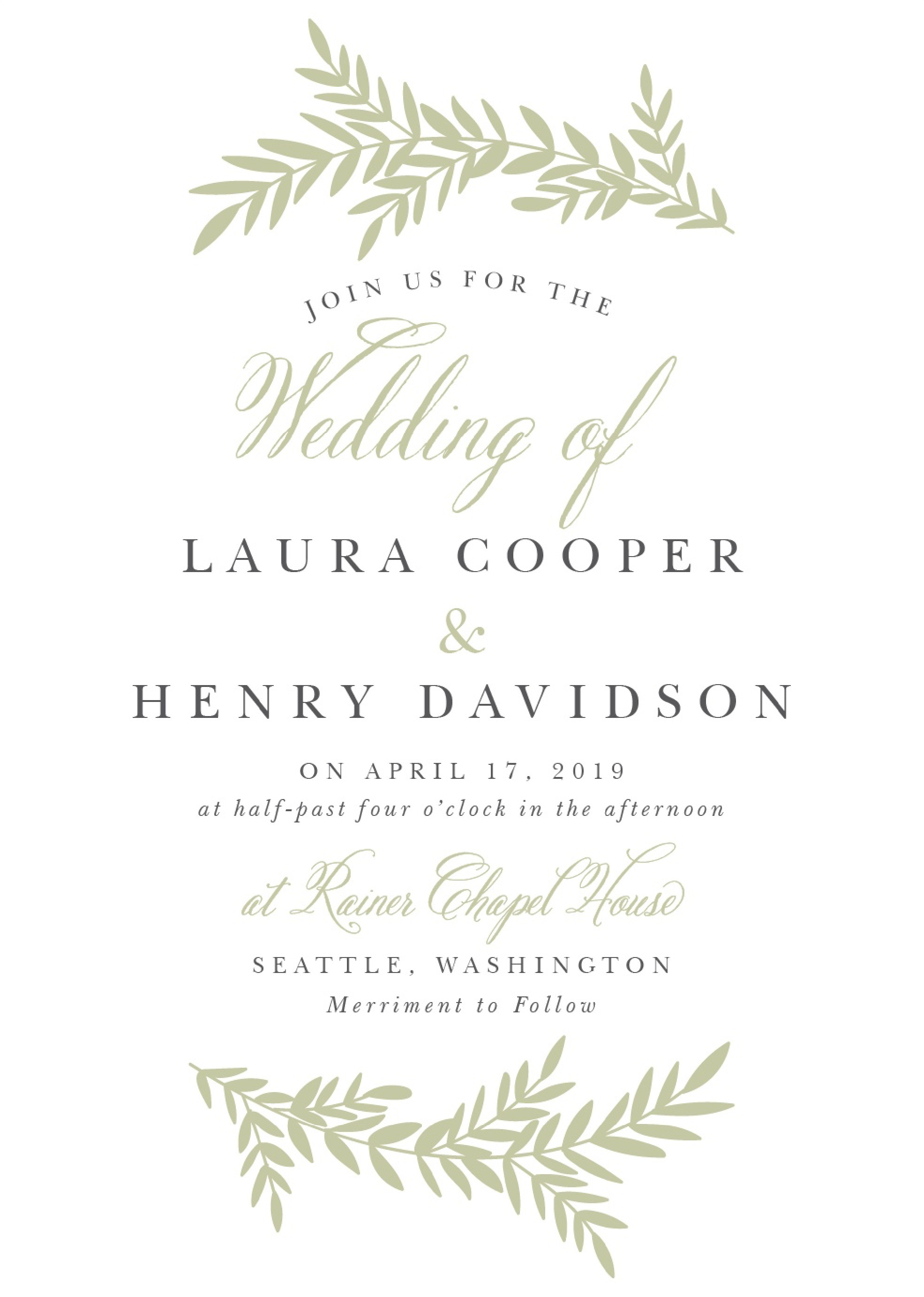 Wedding Invitation Wording Samples