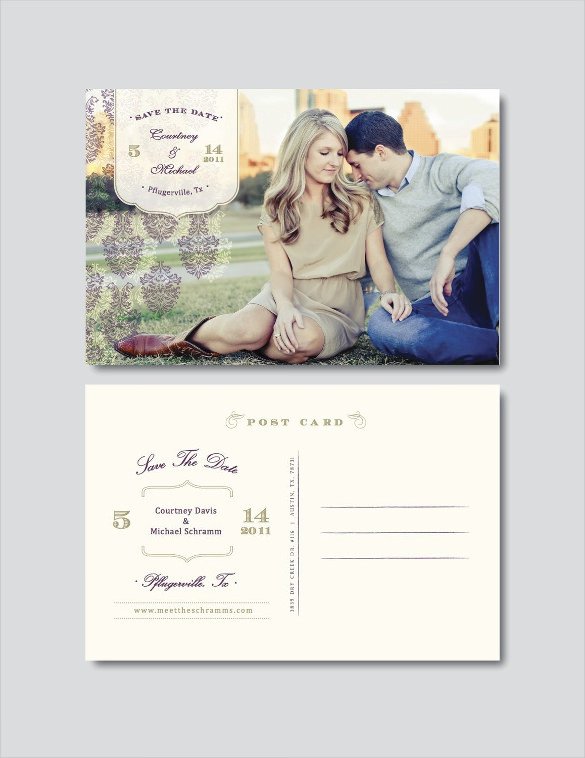 Save The Date Postcard Template – 25 Free PSD Vector EPS
