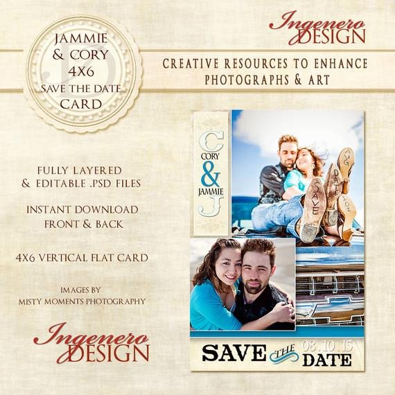 Save The Date shop Template Jammie and by IngeneroDesign