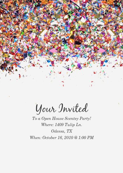 Open House Scentsy Party line Invitations & Cards by