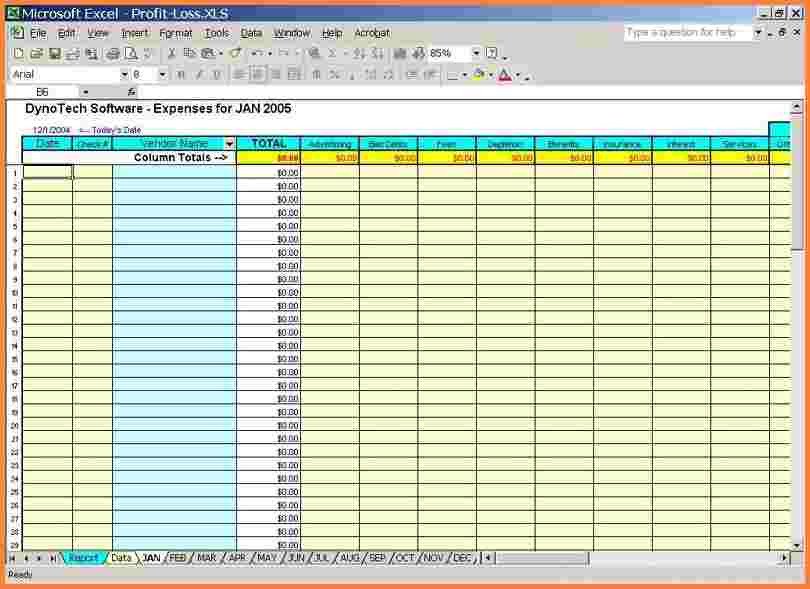 5 business expense tracking spreadsheet