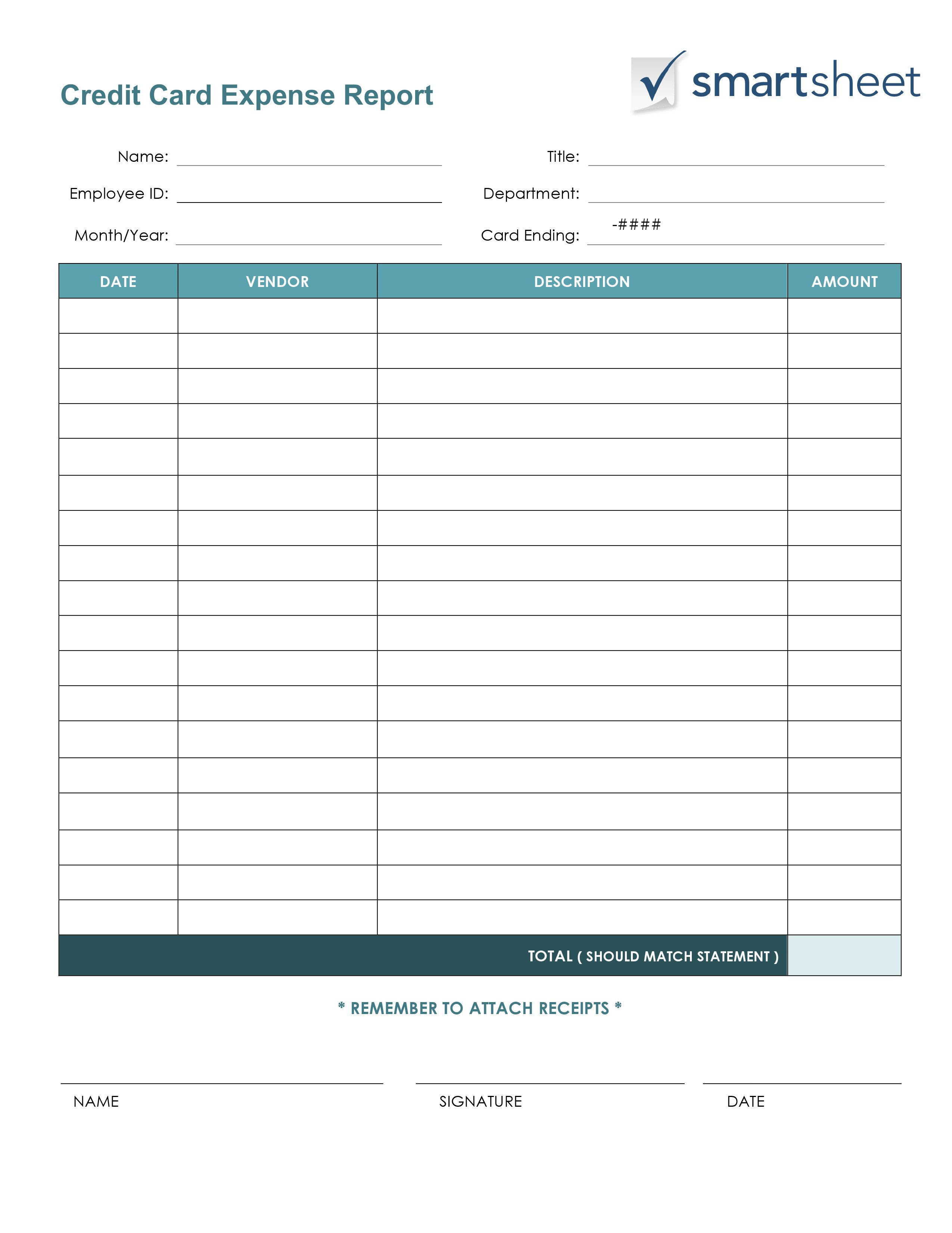 Schedule C Expense Excel Template