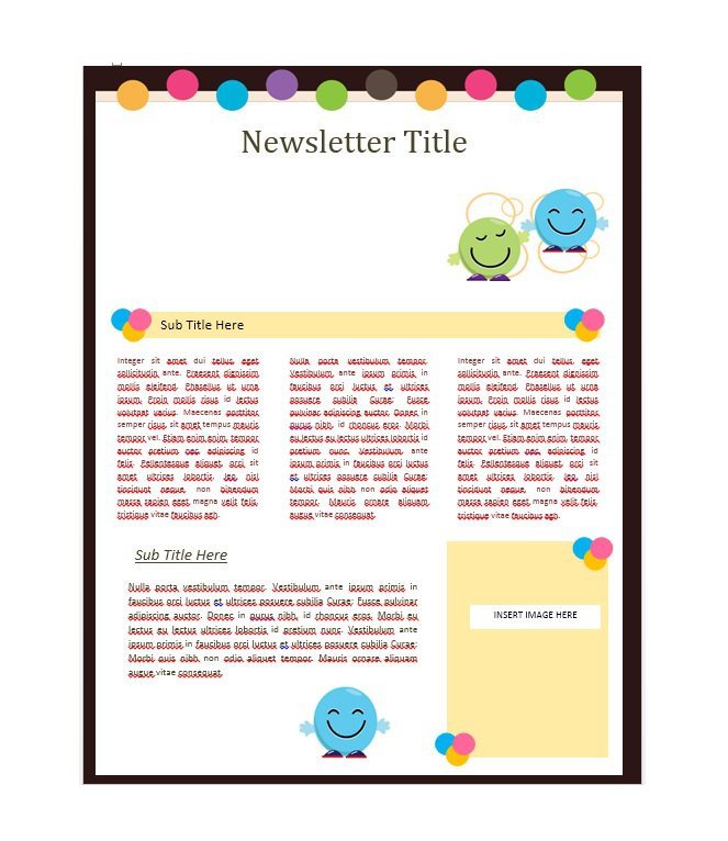 50 FREE Newsletter Templates for Work School and Classroom