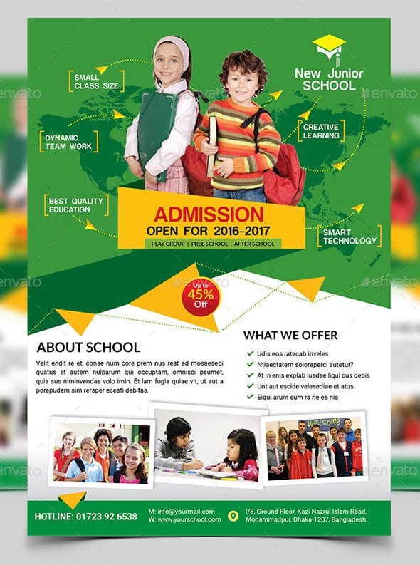 20 Cool Flyer Templates For Kid & School – Desiznworld