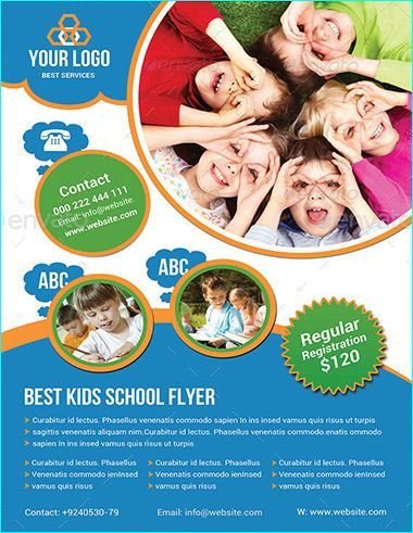 20 Professional Educational PSD School Flyer Templates