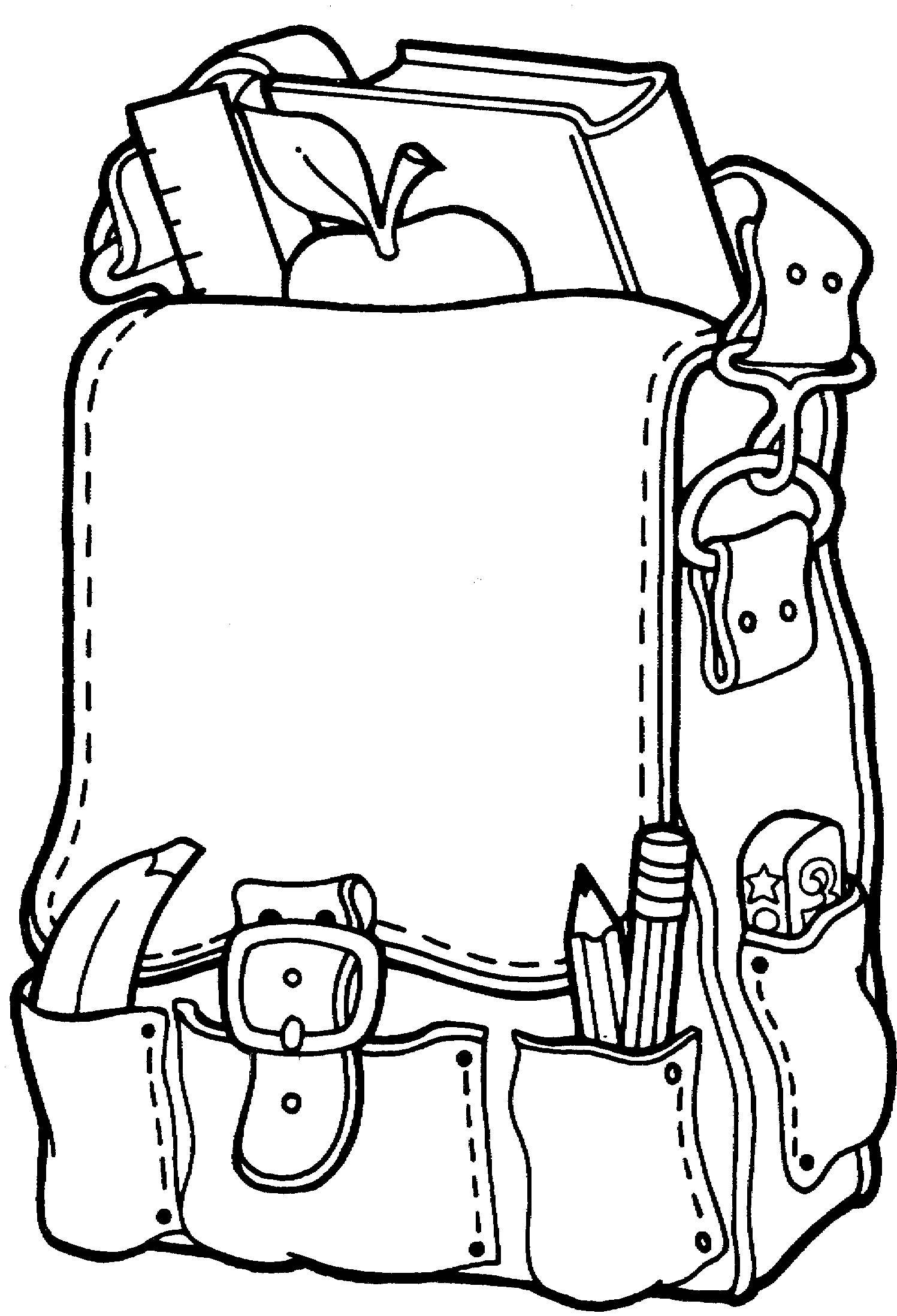 free printable backpack coloring pages for preschoolers